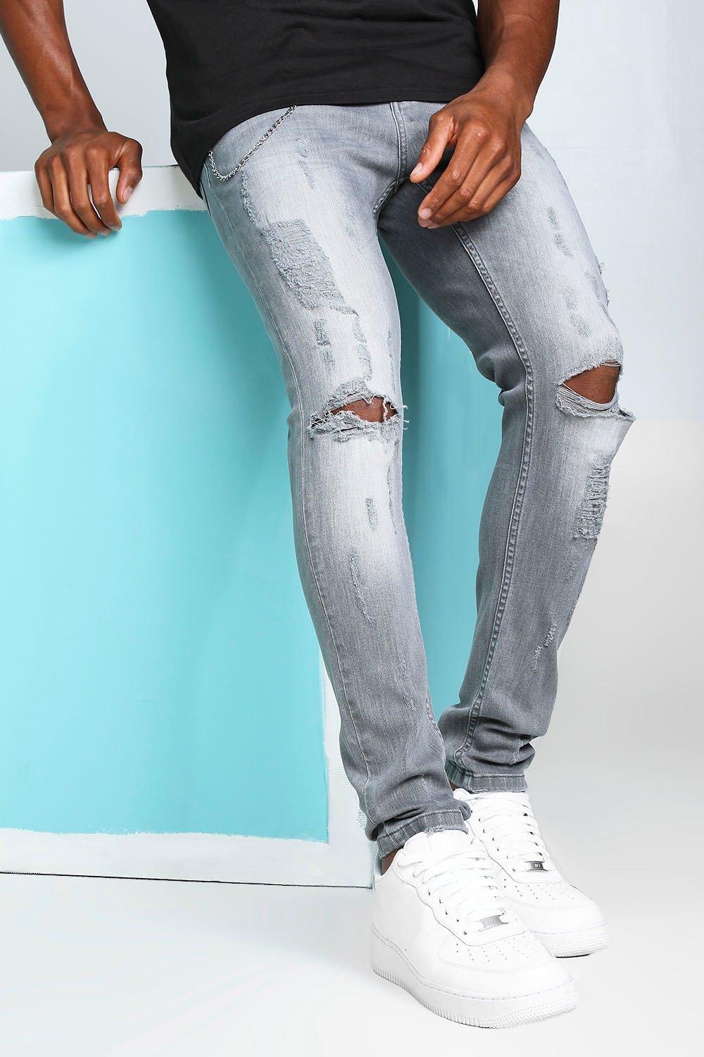 Knee chain sale jeans